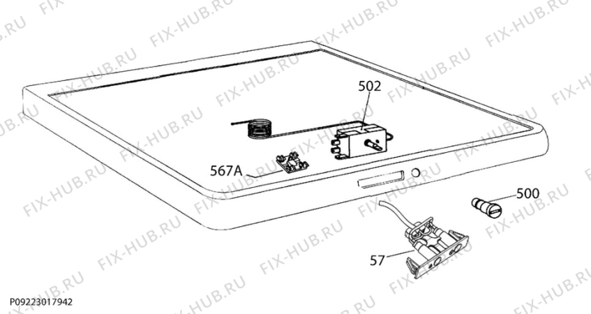 Взрыв-схема холодильника Zanussi ZFT11407WA - Схема узла Electrical equipment 268